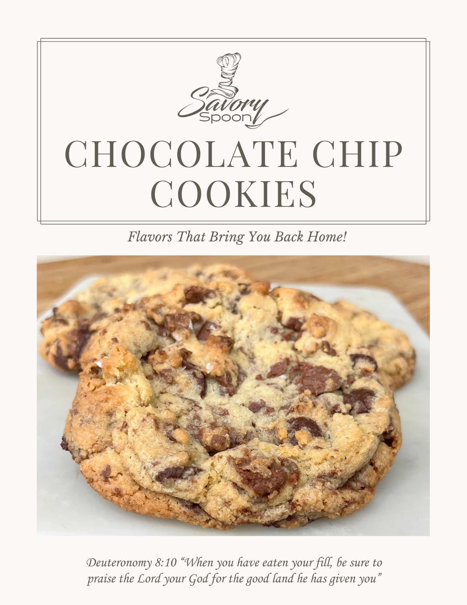 Chocolate Chip Cookie Recipe